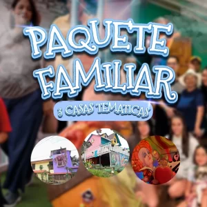 Paquete Familiar 3 Casas temáticas